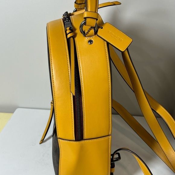 Brand New NWT Coach Leather Jordan Signature Backpack Genuine Authentic - Picture 12 of 12